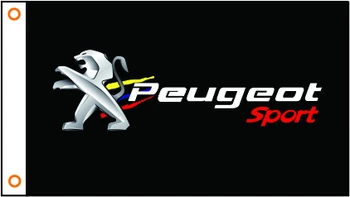 Automobilių vėliavos užsakymą vėliavos Peugeot reklama 3x5ft Poliesteris 101