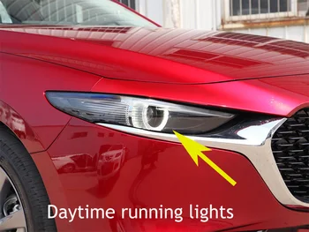 Automobilių žibintai šviesą atspindintys lipdukai asmenybės anti-susidūrimo avariniai žibintai 2vnt/Nustatyti Mazda 3 Axela 3 2019 2020
