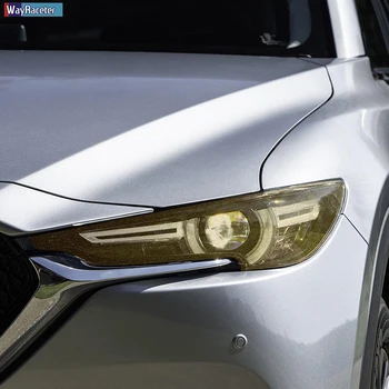 Automobilių Žibintų Apsauginės Plėvelės Žibintai Skaidrūs Juodi TPU Įklija, Mazda CX5 KE KF 2012-Metu 2018 2019 2020 Priedai