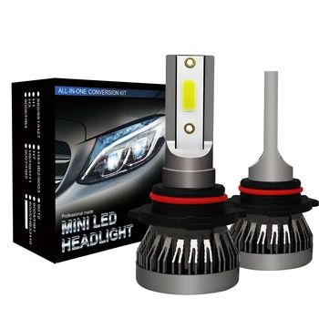 Automobilių žibintų Mini Lemputė H4 LED Lemputes, H11 LED H7, H1 priekinių Žibintų Rinkinį, 9005 HB3 9006 HB4 6000k Rūko žibintai 12V LED Lempa 36W 8000LM