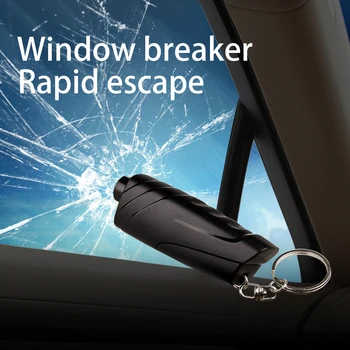 Avarinis vieną sekundę langą įsibrovus saugos plaktukas transporto priemonių