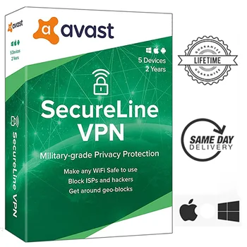 Avast SecureLine VPN - Originali Licencijos Raktą, Instant - Gyvenime Įjungimo - Pristatymas tą Pačią dieną