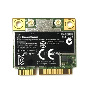 AzureWave Broadcom BCM94352HMB 802.11 ac 867Mbps Belaidžio AC WLAN + Bluetooth BT 4.0 Pusiau mini PCI-E Wireless Wifi Kortelės AW-CE123H