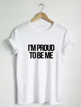 Aš Didžiuojuosi, Kad Man Marškinėliai Lygias Teises Feminizmo Imigracijos Rasės, Religijos Moters Tee Vyrų Lygybės LGBT Žmonijos Žmogaus Dovana-C028