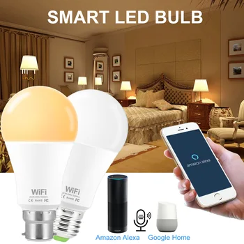 B22 Smart Lemputė E27 220V LED Šviesos Pritemdomi 