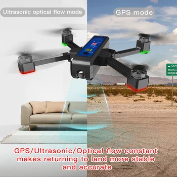 B4W Quadcopter Profesionalus GPS Drone su Kamera HD 