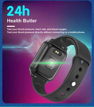 B58 Smart Watch Vyrai Moterys Smart Juosta Širdies ritmo Monitoringo B57, be Moterų Smartwatch Fitness Tracker Apyrankė 