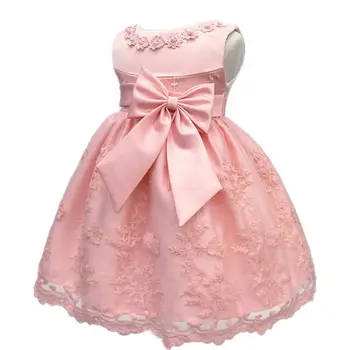 Baby Girl Dress Nėrinių Gėlių Krikštynų Suknelė Fotografijos Drabužius Gimtadienio Suknelė mergytę Kūdikį Šalies Kostiumas