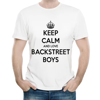 Backstreet Boys Marškinėliai Baltos Spalvos Vyriškos Mados Trumpas Rankovės Backstreet Boys Band 