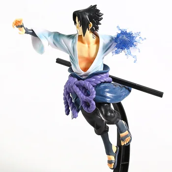 Banpresto Naruto Shippuden Vibracijos Žvaigždžių Uchiha Sasuke PVC Pav Kolekcines Modelis Žaislas