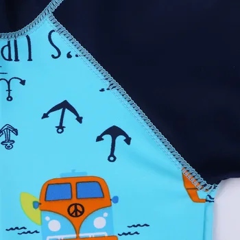 BAOHULU Kūdikių Berniukų maudymosi kostiumėlis trumpomis Rankovėmis vientisi maudymosi Kostiumėliai, Bėrimas Apsaugas Apsaugos nuo Saulės Wetsuit UPF 50+ Plaukimas Paplūdimio Drabužiai