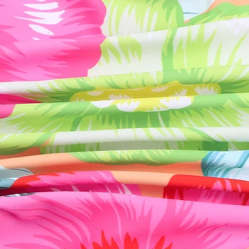 BAOHULU Mergaitėms ilgomis Rankovėmis Spausdinti gėlės vientisi maudymosi kostiumėlį UV50+ Saulės Kostiumas Vaikams Maudymosi Kostiumėliais, Paplūdimio Dėvėti vaikiški Maudymosi kostiumai