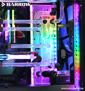 Barrow H500P-SDB V1, Kelių Lentų CoolerMaster H500P Atveju, Intel CPU Water Block & Single GPU Pastate