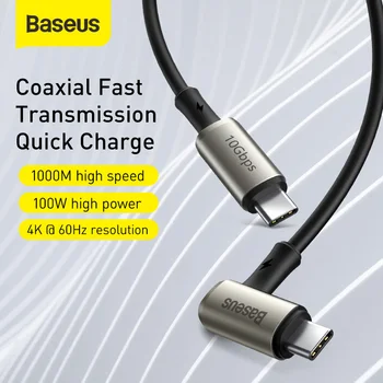Baseus USB 3.1 C Tipo Kabelį, Tipas C C Tipo PD 100W Greitai Įkrauti 4.0 USB C Kabelio 