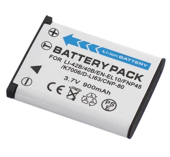 Baterijos (2-Pack) + Kroviklis Skirtas Fujifilm FinePix JX500, JX520, JX530, JX550, JX580, JX590, JX660, JX680, JX700 Skaitmeninis Fotoaparatas