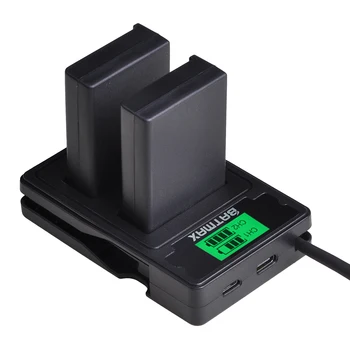 Batmax EN-EL9, EN-EL9a LT EL9 Baterija+LCD USB Dual Įkroviklį su C Tipo prievadas, skirtas 