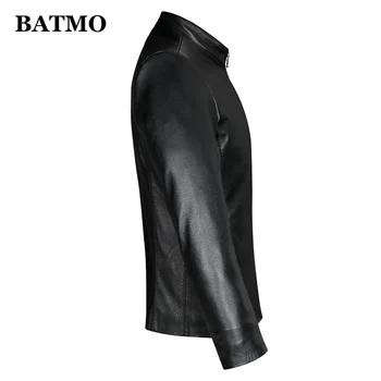 BATMO 2020 naują atvykimo sping natūralios karvės odos striukės vyrams,nekilnojamojo odinės striukės,plius dydis S-5XL PDD04