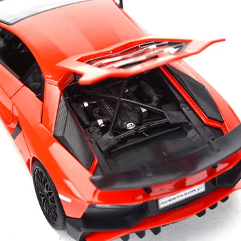 Bburago 1:24 Lamborghini-Aventador SV Kupė Sporto Automobilį Statinio lydinio Transporto priemonių Kolekcines Modelio Automobilių Žaislai