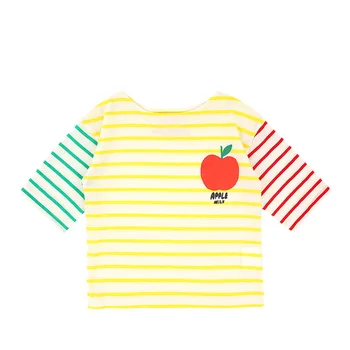 Bebe Prekės 2020 Naujas Vasaros Vaikai T Marškinėliai Berniukams, Mergaitėms Pusė Rankovės Juostele Print T Shirt Baby Vaikų vatos Pagaliukai Tees Drabužiai