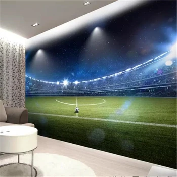 Beibehang Užsakymą tapetai 3D kietas freskos tapybos didžiulis futbolo srityje fono sienos popieriaus apdailos dažymo papel de parede