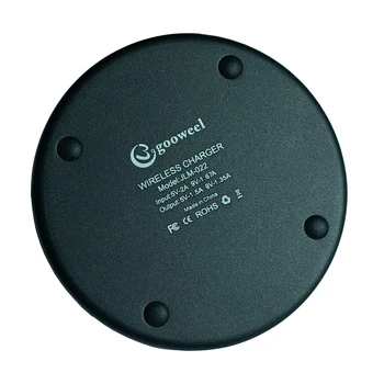 Belaidis kroviklis, skirtas doogee Blackview išmanųjį telefoną Gooweel JLM-022 odos Nešiojamas įkroviklis 10W output 5V/1,5 A 9V/1.35 LED