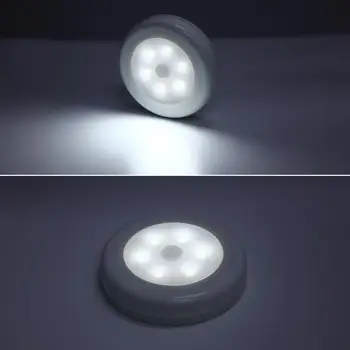 Belaidžio Naktį Šviesa 6 LED Baterija Naktį Lempa su Judesio davikliu Auto įjungimo/IŠJUNGIMO Funkcija Miegamasis Kambarys Namų Apšvietimas
