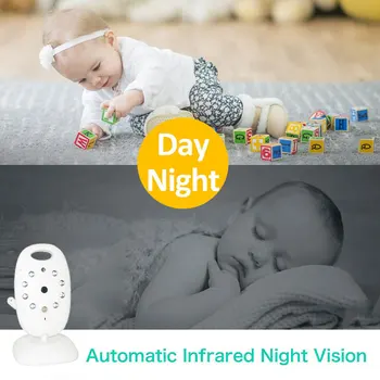 Belaidžio Vaizdo Kūdikio stebėjimo Kamera Garso Saugumo Kameros 2 Būdas Kalbėti ir SPINDULIŲ Naktinio Matymo Temperatūros Stebėjimo 8 Lopšines