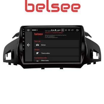 Belsee DSP Ram 4+64GB Android 10.0 Galvos Vienetas Automobilio Radijo Daugiaformačių DVD Grotuvas GPS Nav 