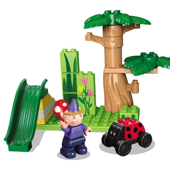 Benas ir Holas Statybinių Blokų Skaičius Žaislas Grybų Namų Ūkių Scena Žaislai Vaikams Dovanų