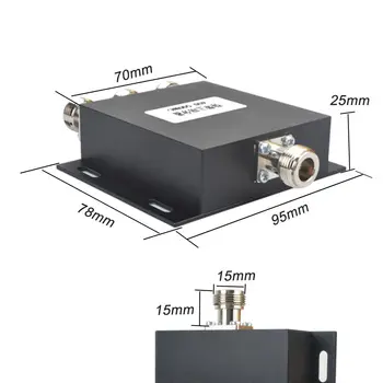 Bendraašis 1 iki 3 Būdas Power Splitter 400-500 mhz, N moterų Power Splitter N Tipo daliklis walkie talkie naudoti