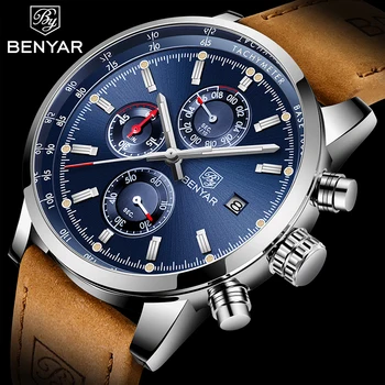 BENYAR 2020 kvarco vyriški laikrodžiai naujas top brand prabangių laikrodžių vyrams chronograph atsitiktinis sporto vandeniui vyrų laikrodis Reloj Hombres