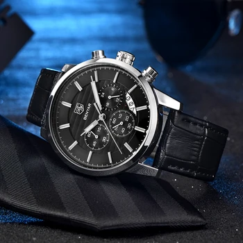 BENYAR vyriški laikrodžiai verslo mada vyrams žiūrėti vyrų viršuje prabangos prekės ženklo laikrodį mens sporto chronograph reloj hombre 2019
