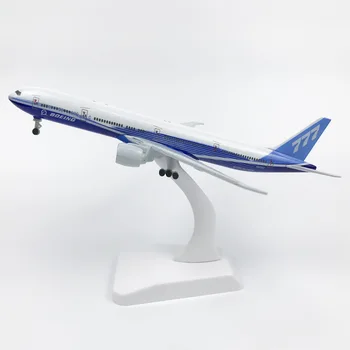 Berniukas Švietimo Žaislas 20CM Boeing 777 Prototipas, Orlaivio Lydinio, Keleivinių Orlaivių, Lėktuvų modelių su Važiuoklės Keleivių Žaislas
