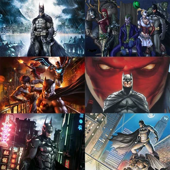 Betmenas puzzle 1000 vienetų Bruce Wayne Caped Kryžiuotis Dark Knight Caped Kryžiuotis Super herojus Medinės dėlionės dėlionės