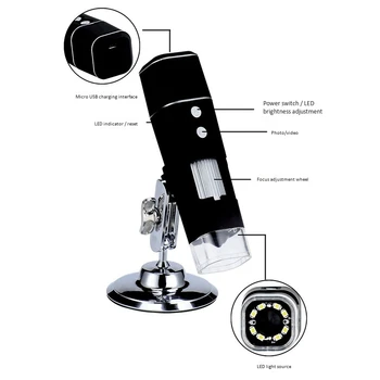 Big deal 1000X Belaidžio Skaitmeninio Mikroskopo Kamera, Nešiojamą Mini WiFi 1080P HD USB nification už 