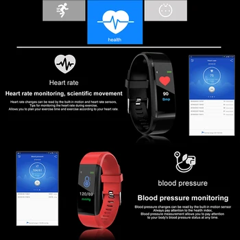 BINSSAW Žiūrėti Moterys Vyrai Vaikas Mados Smart Širdies ritmo Monitorius Kraujo Spaudimas Fitness Tracker Smartwatch Laikrodžiai, skirta 