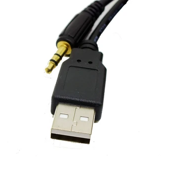 Biurlink Universalus 1M Automobilinis CD 3.5 mm Audio Kabelis-prailgintojas AUX USB Sąsajos Skydelis, 