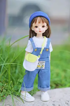 BJD Doll drabužius, kurie tinka 1-6 dydžio džinsus, darbo drabužiai lėlės priedai
