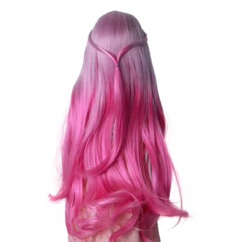 Bjd Doll perukai SD bjd doll perukas violetinė raudona mėlyna lėlės plaukų gradientas 1/3 1/4 1/6 milžinišką kūdikio dydis bjd 