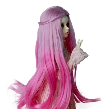 Bjd Doll perukai SD bjd doll perukas violetinė raudona mėlyna lėlės plaukų gradientas 1/3 1/4 1/6 milžinišką kūdikio dydis bjd 