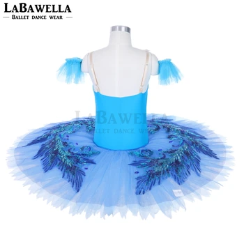 Blue bird pokytis tutu suaugusių mergaičių profesionalių baleto tutus mėlyna klasikinio baleto scenoje kostiumas moterims blynas tutu JY009