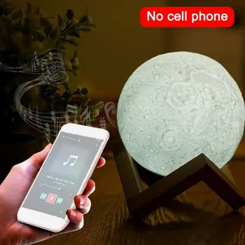 Bluetooth Garsiakalbiai Belaidžio Musulmonų Naktį Šviesos Koranas garsiakalbiai 3D Mėnulis Su nuotolinio valdymo koranas speaekr Šviesos Koranas Touch Lempos