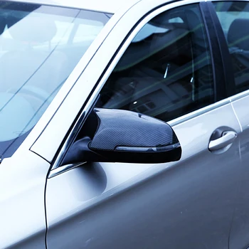 BMW 5 6 7 Serijos Black mirror padengti F10 F11 F18 F07 F12 F13 F06 yra f01 F02 LCL Anglies pluošto modelis veidrodžio dangtelis