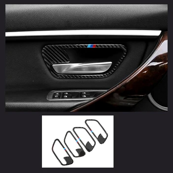 BMW serija 3 4 3GT F30 f31 F32 F34 vidaus duris anglies pluošto, kuriems durų lipdukas