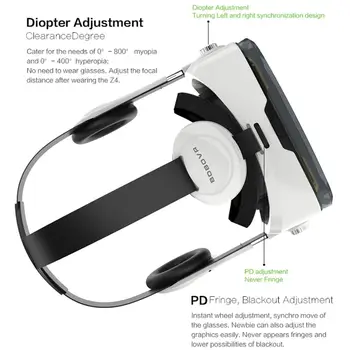 Bobovr Bobo VR Z4 3 D Viar 3D VR Virtualios Realybės Akiniai laisvų Rankų įranga Šalmas, Akiniai, Lęšiai Išmaniųjų Telefonų Išmanųjį telefoną Casque Žaidimų
