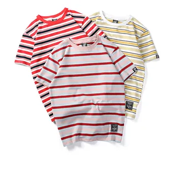 BOLUBAO Naujas Mados Prekės ženklo vyriški T-Shirt Vasaros Dryžuotas Vyrų T Shirts Gatvės Stiliaus Vyrų Atsitiktinis Marškinėliai Viršų