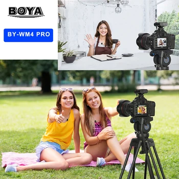Boya BY-WM4 Pro K1 K2 2.4 G Bevielio Lavalier Microphone-live transliacijos,vlogging 