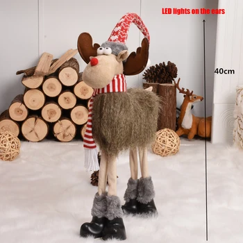 Briedžių Kalėdų Lėlės Kalėdų Dekoracijas Namų Ištraukiama Nuolatinis Žaislas Gimtadienio Dovana Vaikams Santa Cluas Sniego