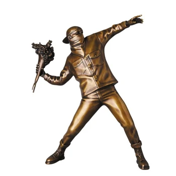 Bronzos Spalvos Top Gatvės Meno Dervos Statulėlės Anglija Gatvės Meno Banksy Skulptūra Bombonešis Polystone Pav Kolekcines Meno