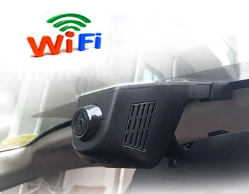 Brūkšnys Kamera, WiFi Full HD 1080P Automobilių DVR Dashcam be Ekrano 170 Laipsnių Vaizdo Kamera, Diktofonas, su Naktinio Matymo